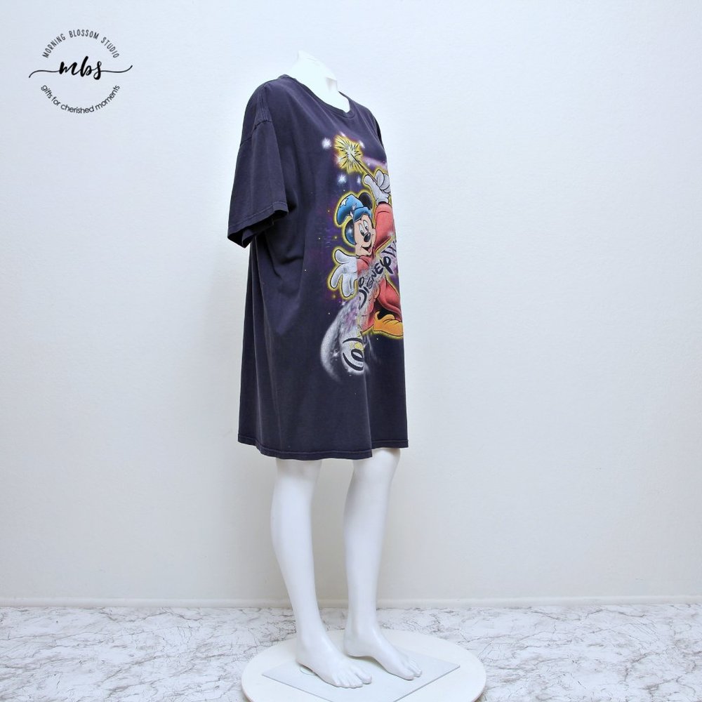 Disney Black Sleep Shirt with Colorful Graphic